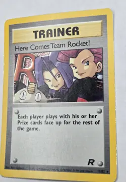 Pokemon Here Comes Team Rocket! Holo Rare Trainer Card Team Rocket 2000 - Image 3