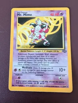 Pokemon TCG Mr. Mime Jungle Holo Rare Card 6/64 - Image 1