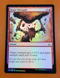 1x Brute Strength | FOIL | Oath of the Gatewatch | MTG Magic Cards - Image 1