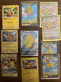 Pokemon Pikachu Card Bundle - Image 1