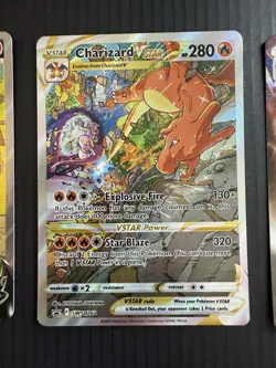 Charizard V, VSTAR, VMAX Promo Holo Lot - Pokemon TCG Sword & Shield (3 Cards) - Image 3