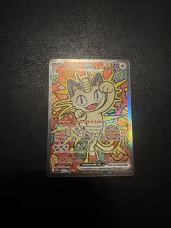 Meowth Ex Full Art Holo Pokemon Card 121/088 Perfect Order Set HP 170 - Image 1