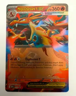 Pokemon Mega Charizard Y EX 030 Full Art Holo Promo HP 360 Pokemon Card - Image 1