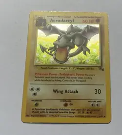 Pokemon Card Aerodactyl LP Fossil Holo Rare 1/62 - Image 2