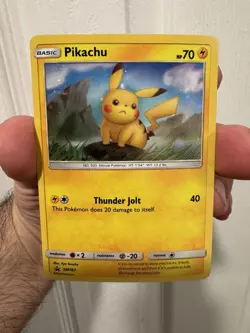 Pikachu - SM183 - Cosmos Holo - Black Star Promo - Pokemon Card - NM - - Image 1