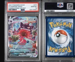 Gengar VMAX Alternate Art Secret 271/264 Swsh08: Fusion Strike Holo Card PSA 10 - Image 1