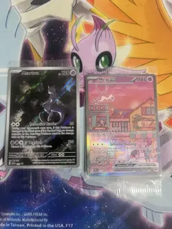 Pokemon Cards TCG Mew & Mewtwo SVP 151 052, 053 Black Star Promo NM *SEALED* - Image 1