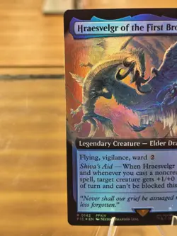 Hraesvelgr of the First Brood (Extended Art) #142 (Foil) Final Fantasy Free Ship - Image 5