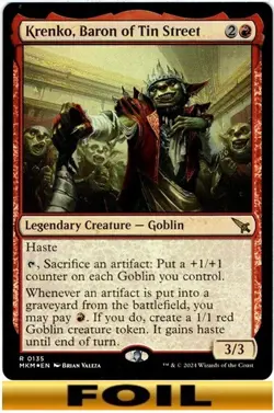 Krenko, Baron of Tin Street - FOIL 135 - Murders at Karlov Manor - NM MTG - Image 1
