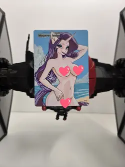 MTG, Mosswort Bridge, Pony, Waifu, Alter Hand Painted BAZAYO, 18+ - Image 1