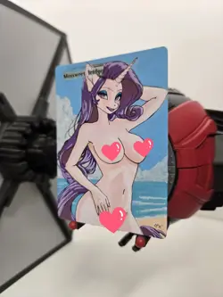 MTG, Mosswort Bridge, Pony, Waifu, Alter Hand Painted BAZAYO, 18+ - Image 2