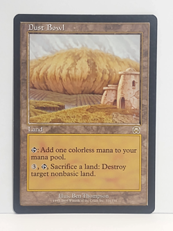 1x Dust Bowl Land 1999 Mercadian Masques MMQ 316/350 Regular Rare Magic MTG LP+ - Image 1