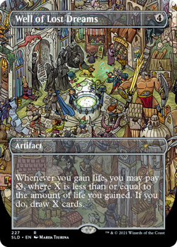 [1x] Well of Lost Dreams (227) - Borderless Near Mint, English Secret Lair MTG M - Image 1