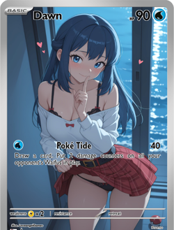LoveangelGames-Season 2- Custom Card- Waifu Universe- Dawn Tide - Image 1