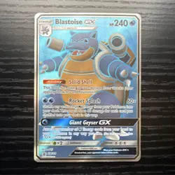 Pokemon Blastoise GX SM Promos SM189 Promo Full Art Holo Stage 2 240 HP English - Image 1