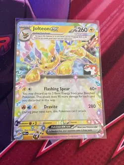 Pokemon TCG Jolteon EX 030/131 Play! Stamp Prize Pack Series 7 Prismatic Evoluti - Image 1