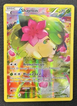 Pokemon TCG Shaymin XY115 Holo Promo Card Black Star Ultra Rare - Image 1