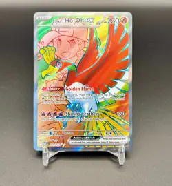 ETHAN'S HO-OH EX HOLO POKEMON TCG SCARLET & VIOLET DESTINED RIVALS 209/182 - Image 1