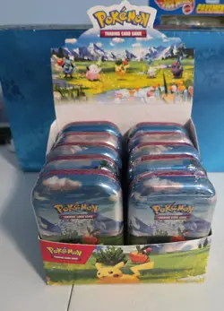 POKEMON TCG MEGA EVOLUTIONS – ASCENDED HEROES MINI TINS FULL BOX OF 10 SEALED. - Image 1