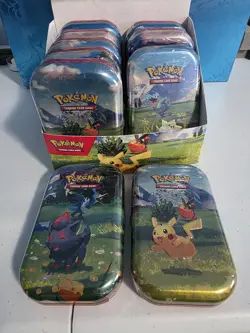 POKEMON TCG MEGA EVOLUTIONS – ASCENDED HEROES MINI TINS FULL BOX OF 10 SEALED. - Image 4