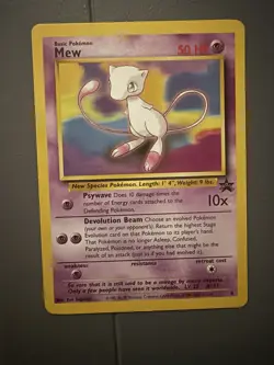 Pokemon Mew 08/53 Wotc Promo Regular Basic 50 HP Card 1999 - Image 1