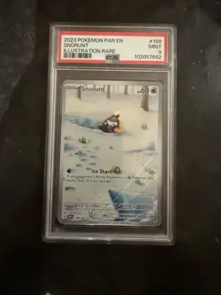 2023 Pokemon Snorunt Illustration Rare Card #188 PSA 9 NM/M - Image 1