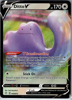 Ditto V 050/072 Shining Fates - Pokemon Card - NM - Image 1