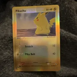 Pokemon Pikachu 72/100 EX Sandstorm Holo 2003 50 HP English TCG Card - Image 1