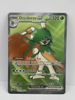 Decidueye EX 100/088 Holo Perfect Order Full Art NM/M English Pokemon TCG - Image 1