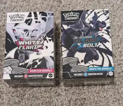 SEALED Pokemon TCG White Flare And Black Bolt Booster Bundle - Image 1
