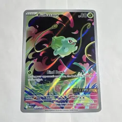 Pokemon Bulbasaur Illustration Rare Holo Me01 Mega Evolution 133/132 STAMPED - Image 1