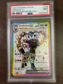 Umbreon ex AND Espeon ex 2025 Pokemon SV Prismatic Evo Promo #175 & #176 PSA 9 - Image 2