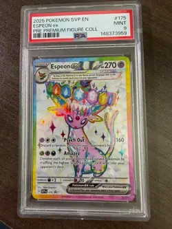 Umbreon ex AND Espeon ex 2025 Pokemon SV Prismatic Evo Promo #175 & #176 PSA 9 - Image 4
