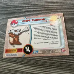 Cubone Topps Pokemon Card LP - Image 2