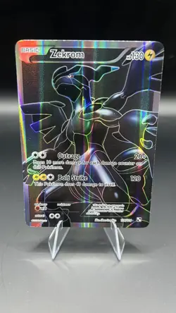 Zekrom Full Art 114/114 Ultra Rare Black White Pokemon Card TCG LP - Image 1
