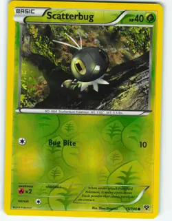 Scatterbug - Reverse Holo - 15/146 XY - Pokemon TCG - 2014 - Image 1