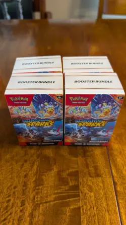 Pokemon TCG Scarlet & Violet Surging Sparks Booster Bundle Lot Of 4 New Sealed - Image 2
