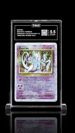 Pokemon Mewtwo 2002 Legendary Collection 29/110 Revers Holo TAG graded 5.5 POP 1 - Image 1