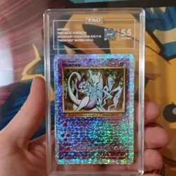 Pokemon Mewtwo 2002 Legendary Collection 29/110 Revers Holo TAG graded 5.5 POP 1 - Image 4