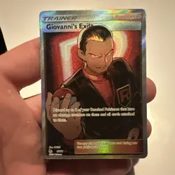 Pokemon TCG Giovanni's Exile Hidden Fates Holo Card 67/68 Full Art NM Condition - Image 1
