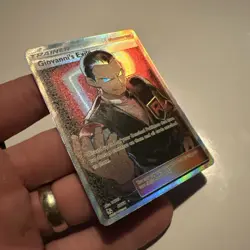 Pokemon TCG Giovanni's Exile Hidden Fates Holo Card 67/68 Full Art NM Condition - Image 2