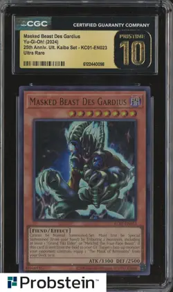 2024 Yu-Gi-Oh! 25th Anniversary Kaiba Masked Beast Des Gardius CGC 10 PRISTINE - Image 1