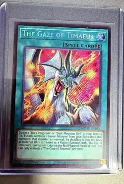 YuGiOh The Gaze of Timaeus MZMU-EN013 Maze of Muertos 1st Edition Secret Rare NM - Image 1