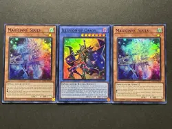 2x Magicians' Souls + ILLusion Of Chaos | Super Rares | NM | 1st Ed | YuGiOh! - Image 1