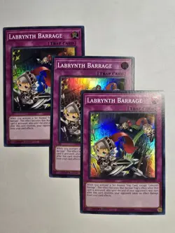 3x Labrynth Barrage TAMA-EN025 Tactical Masters 1st Edition Playset Yu-Gi-Oh x3 - Image 1