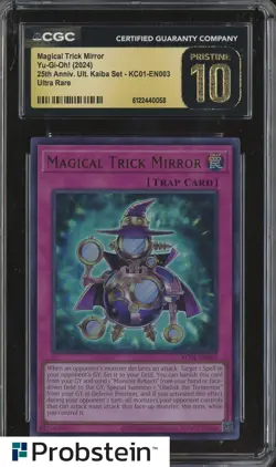 2024 Yu-Gi-Oh! 25th Anniversary Kaiba 003 Magical Trick Mirror CGC 10 PRISTINE - Image 1