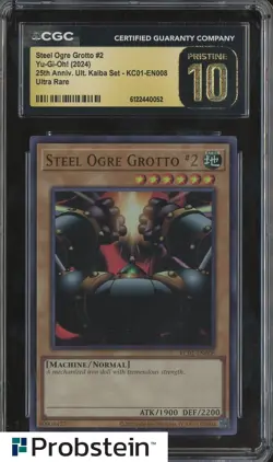 2024 Yu-Gi-Oh! 25th Anniversary Kaiba 008 Steel Ogre Grotto #2 CGC 10 PRISTINE - Image 1