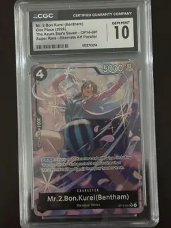One Piece Mr. 2 Bon Kurei OP14-091 Alt Art CGC10 - Image 1