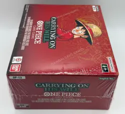 One Piece TCG OP-13 Carrying On His Will Booster Box SEALED EN Auction #1 - Image 2