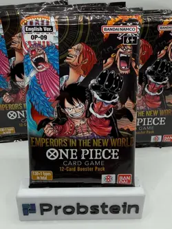 Lot of (10) One Piece TCG OP-09 Emperors In The New World Booster Packs SEALED - Image 2